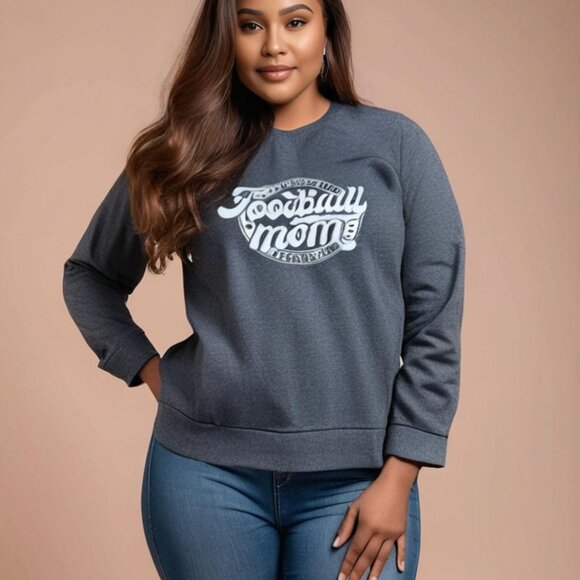 **Game Day** Sweatshirts for Women Football Game Long Sleeve Round Neck M - Picture 1 of 5